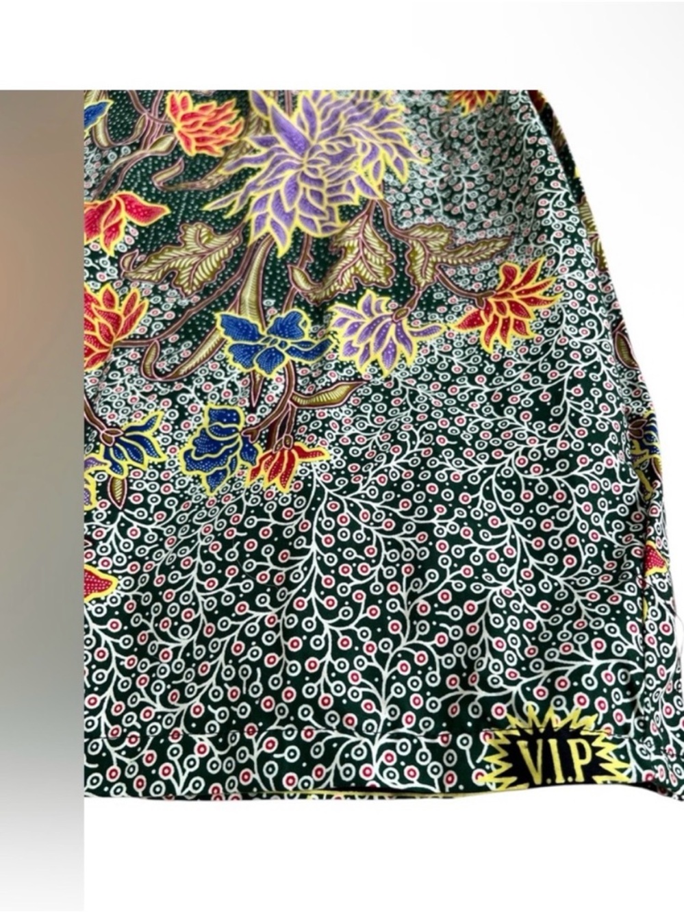 Handmade African Floral Midi Dress in size Small Medium - Picture 5 of 5